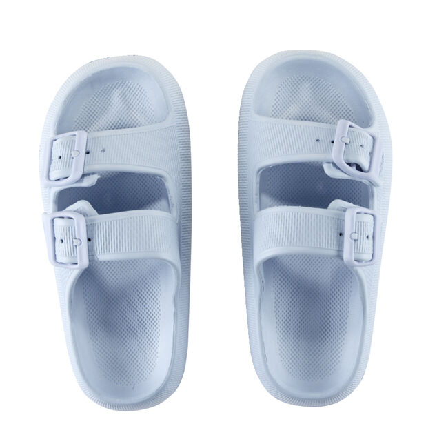 Sandales enfant 2 brides plastique bleu 30/31