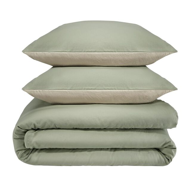 Parure de lit 2 personnes 220x240cm uni &agrave; glissi&egrave;re 3 pi&egrave;ces (2 mod&egrave;les)