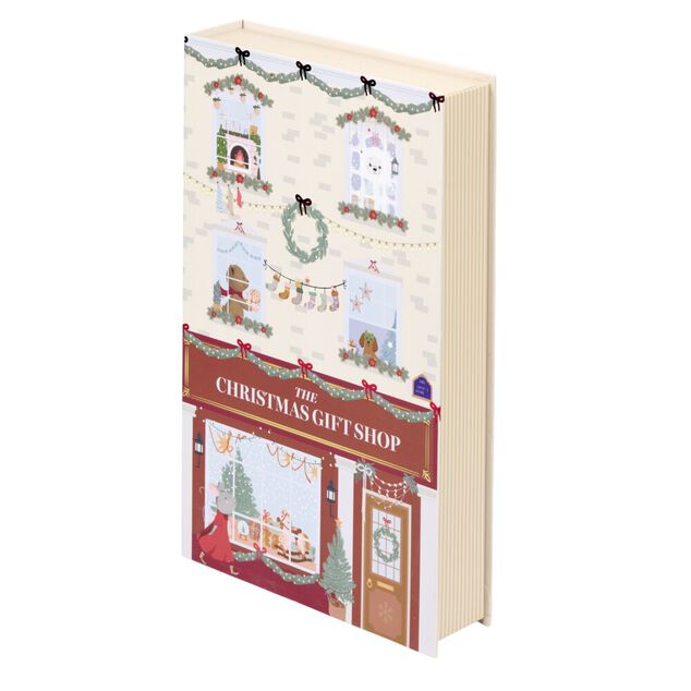 Bo&icirc;te livre de No&euml;l d&eacute;corative 17x27cm (2 mod&egrave;les)