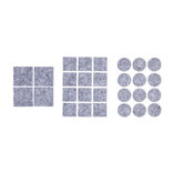 Lot de 28 patins adhésifs en feutrine