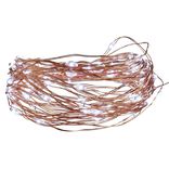 Guirlande électrique solaire 100 microLED 7,4m d'éclairage blanc froid