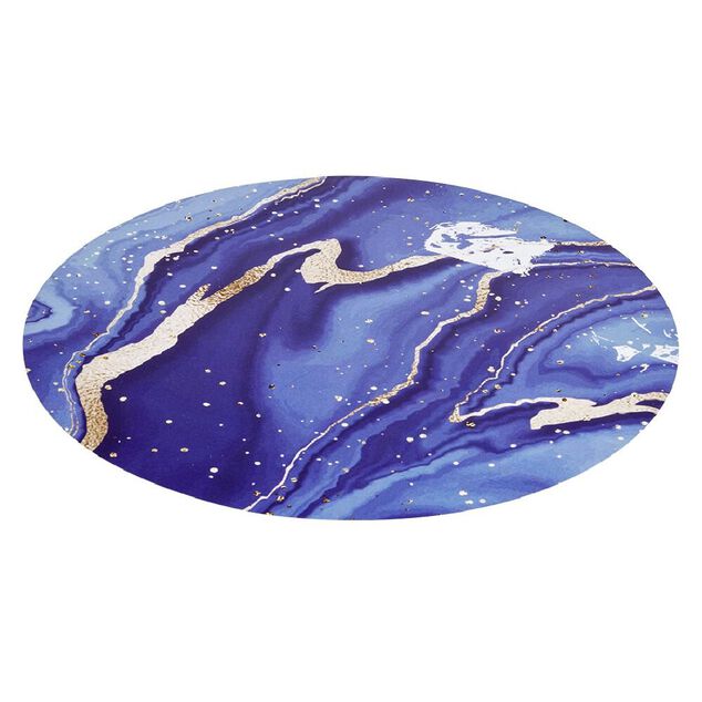 Set de table rond motif marbre rose ou bleu &Oslash;38cm
