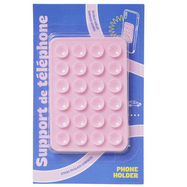 Ventouse t&eacute;l&eacute;phone silicone pour surface vitr&eacute;e (6 mod&egrave;les)