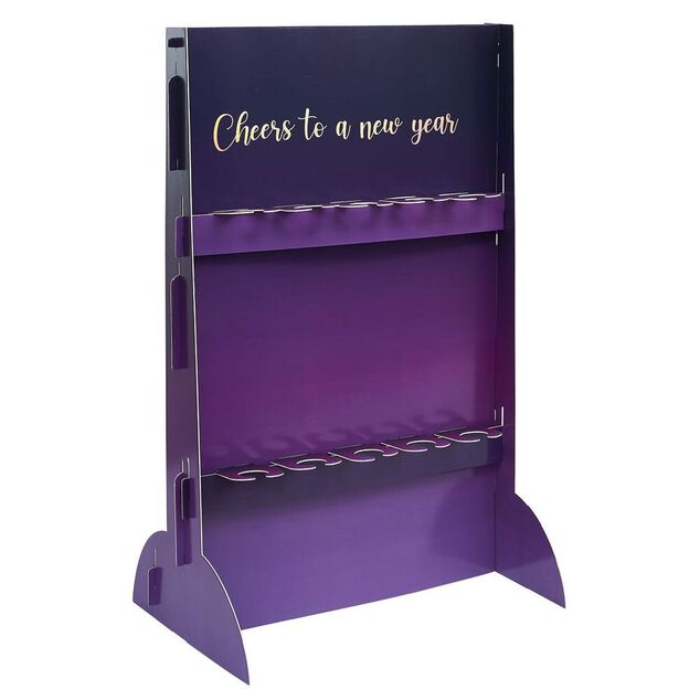 Support DIY pour flûte à champagne