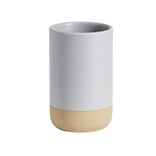 Gobelet salle de bain céramique bleu Ø7,5xH12cm