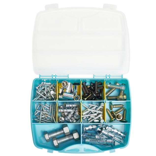 Boîte compartiments 10 cases 19x15xH4cm