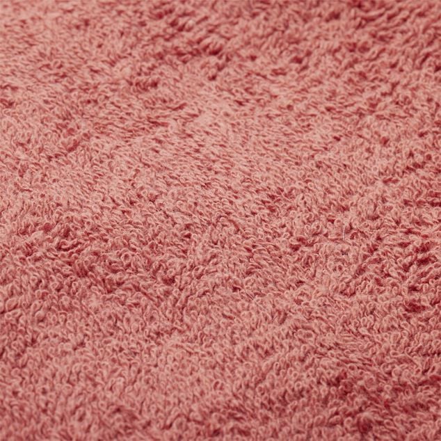 Serviette de toilette 50x90cm coton orange terracotta