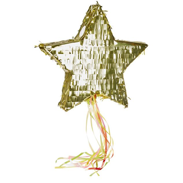 Piñata étoile dorée 44x9xH45cm