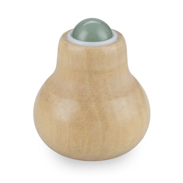 Roll-on de massage bois et bille jade