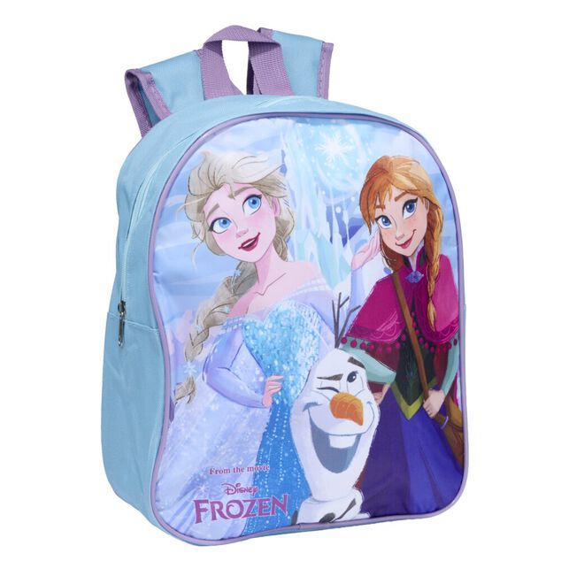 Sac &agrave; dos enfant La Reine des Neiges bleu 26x10xH36cm