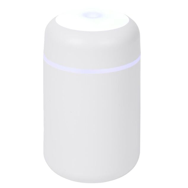 Mini humidificateur &eacute;lectrique USB plastique blanc &Oslash;7,8xH11,9cm