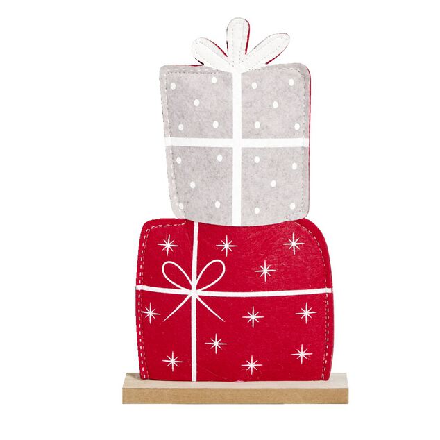 Cadeaux d&eacute;coratifs en feutrine &agrave; poser H29,5cm