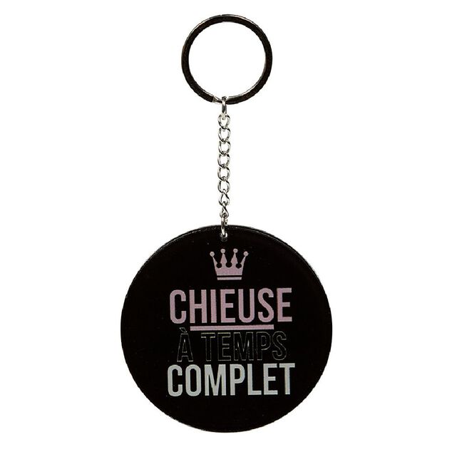 Porte clé miroir avec inscription message