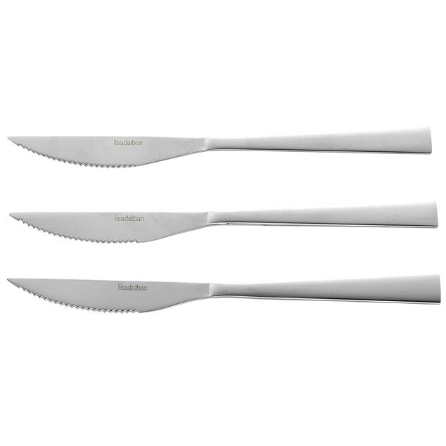 Couteau &agrave; steak x3 inox oslo