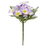 Piquet pensées artificielles 15 têtes H9 cm violet