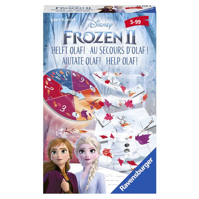 Mini jeu de soci&eacute;t&eacute; course La Reine des Neiges Au secours d'Olaf !