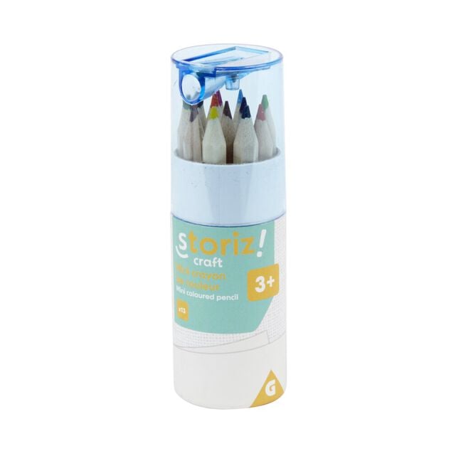 Mini crayon de couleur x13 et taille-crayon