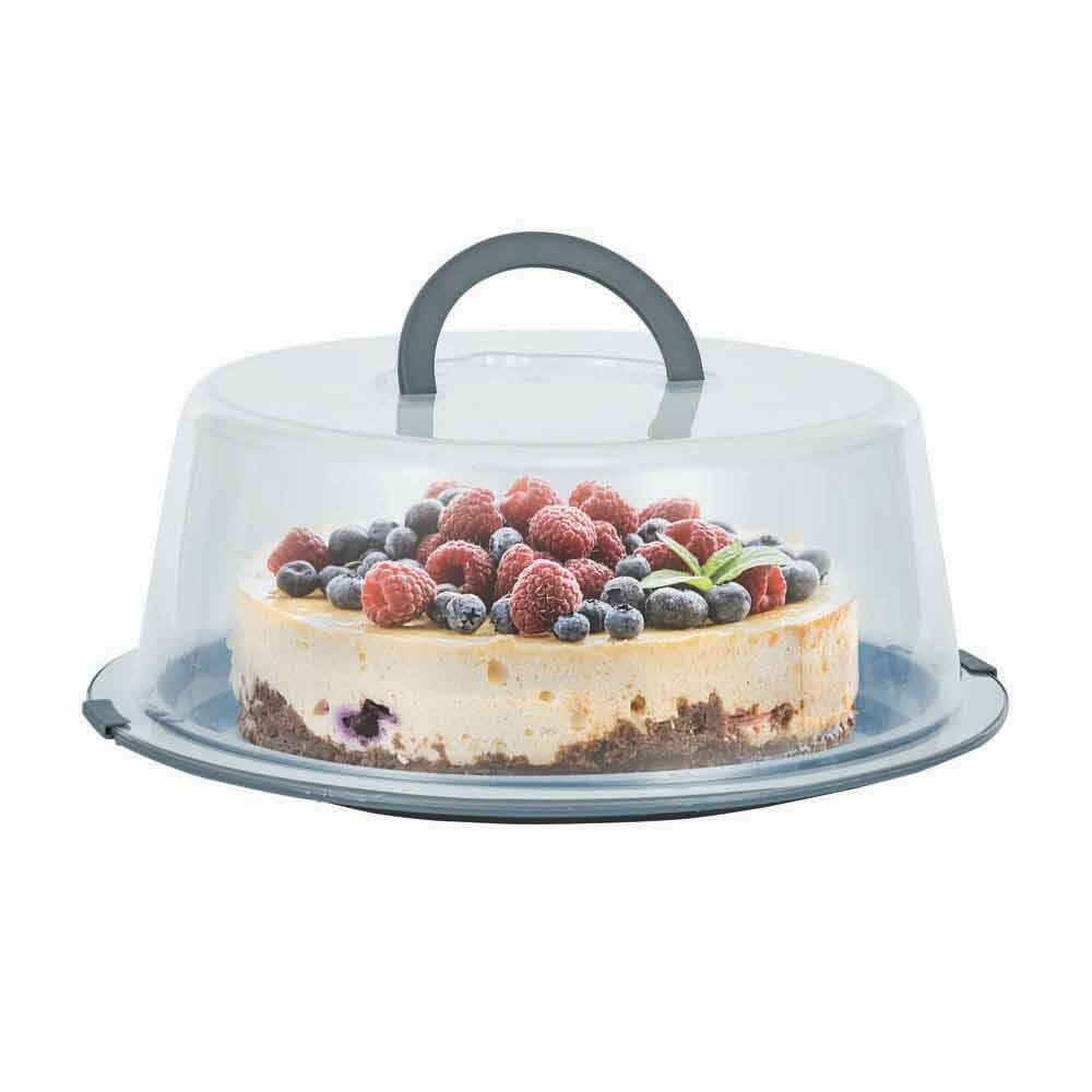 Boîte De Transport Ronde Pour Gâteau - Diamètre 30 Cm, Hauteur 16 Cm, Avec Couvercle Et Poignée - 6