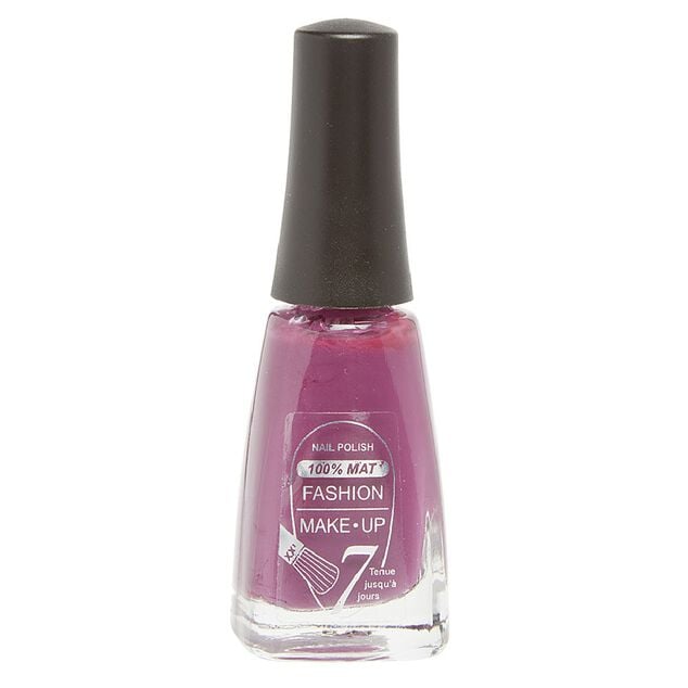 Fashion Make Up  vernis &agrave; ongles 100% Mat Rose imp&eacute;rial