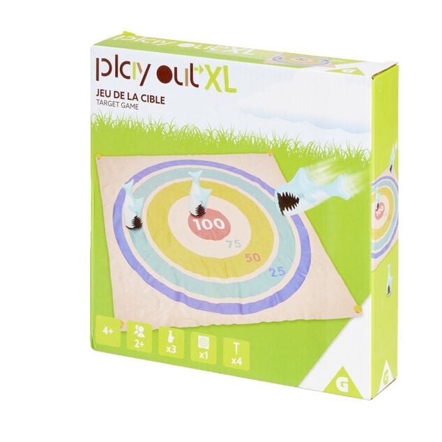 Tapis jeu de cible XL avec requins 1x1m