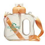 Bouteille plastique kawaii 1L avec sangle H19,5cm