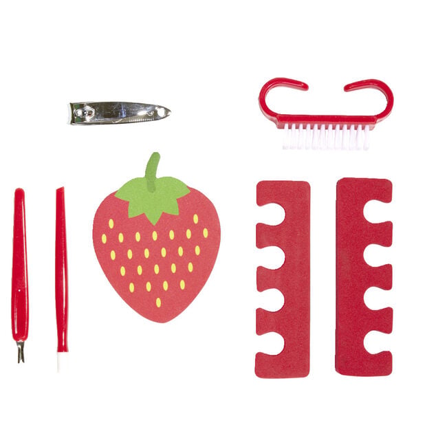 Pochette manucure et p&eacute;dicure avec 7 accessoires - 3 mod&egrave;les