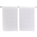 Lot de 2 vitrages 60x90cm blanc