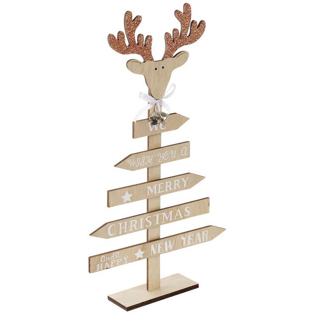 Sapin de No&euml;l en bois &agrave; poser