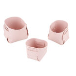 Lot de 3 panières de rangement 8/9/10cm - 3 coloris