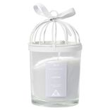 Bougie cage &agrave; oiseau grise senteur coton 36H