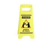 Mini panneau "Attention apéritif en cours" H24,5cm