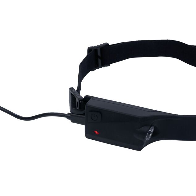 Lampe frontale rechargeable 200lms en silicone &eacute;clairage &agrave; 270&deg;