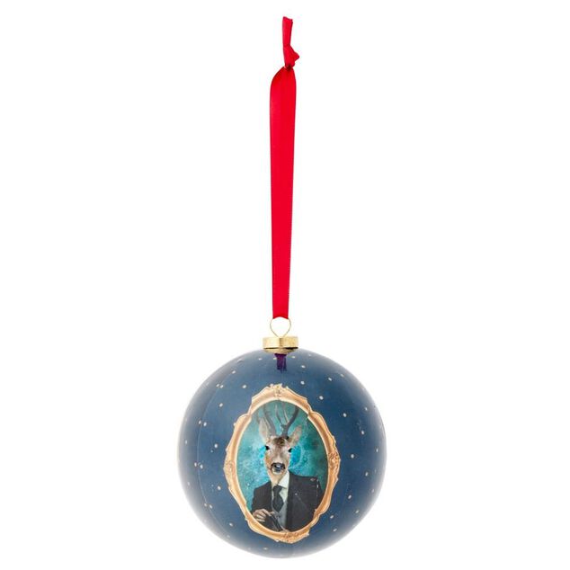 Boule de No&euml;l traditionnel vintage &Oslash;8cm - 3 mod&egrave;les