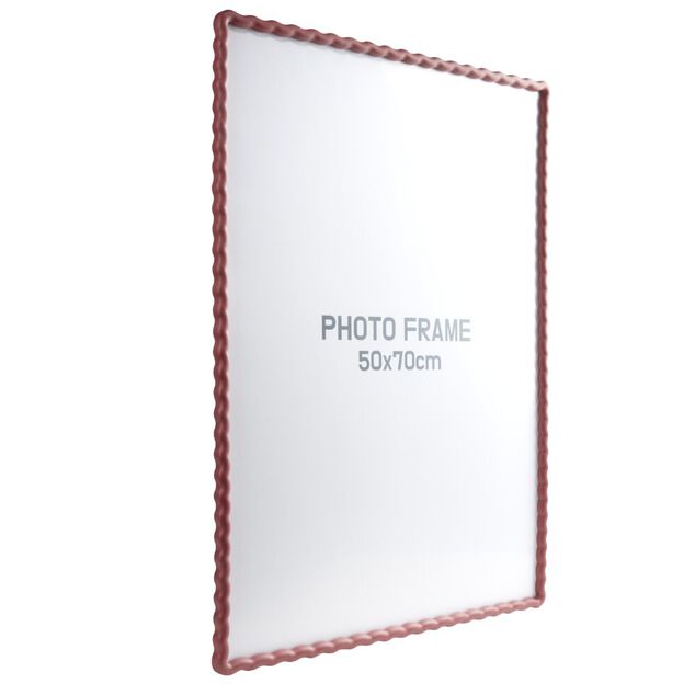 Cadre photo bord vague plastique color&eacute; 54x74cm pour photo 50x70cm (3 mod&egrave;les)