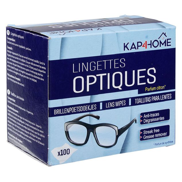 Lingette nettoyante optique cellulose x100