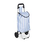 Chariot de course 25L rayures bayad&egrave;res trolley avec 2 roulettes (2 mod&egrave;les)