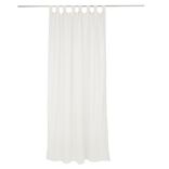 Voilage polycoton &agrave; pattes 140x240cm beige