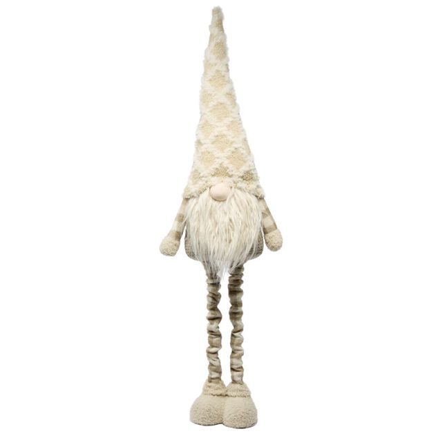 Gnome debout d&eacute;coratif jambes extensibles H97cm (2 mod&egrave;les)