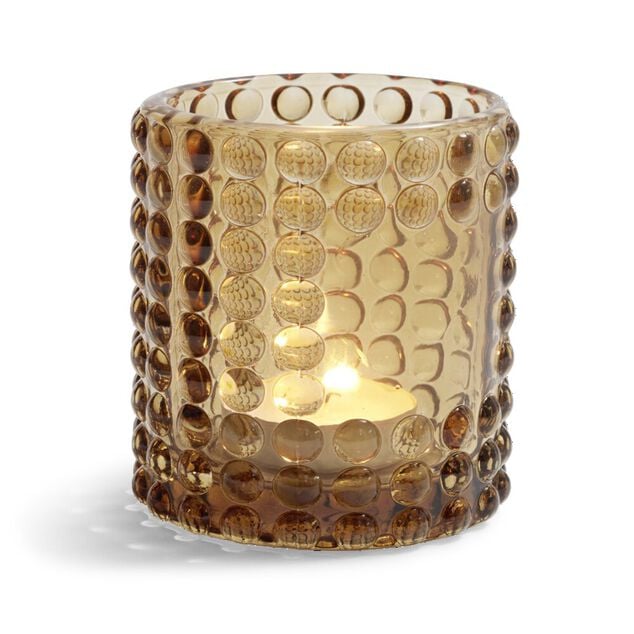 Bougeoir bubble marron &Oslash;7,8cm