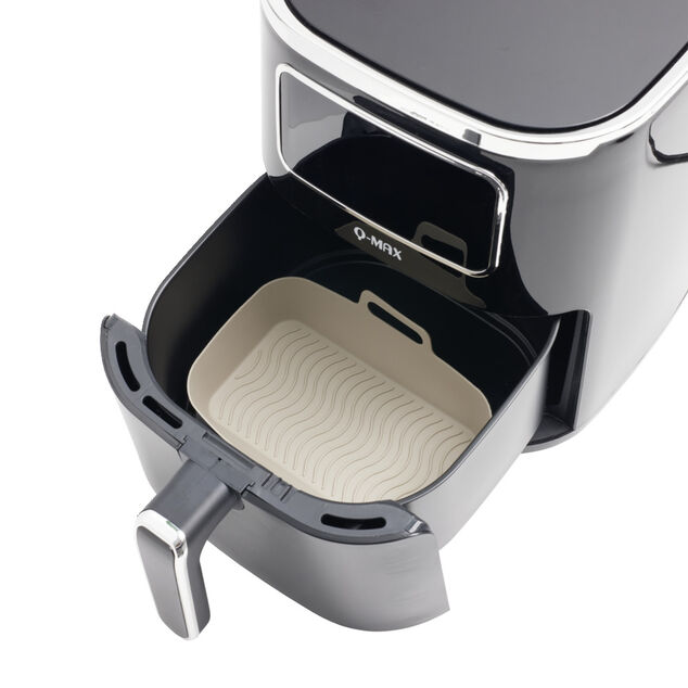 Moule en silicone noir pour friteuse sans huile et à air 20x12xH7cm