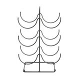 Range bouteille vertical 6 emplacements m&eacute;tal 19x25xH40cm