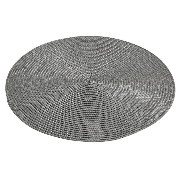 Set de table rond Ø35cm (2 modèles gris foncé ou beige)
