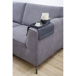 Plateau accoudoir canap&eacute; support verre et t&eacute;l&eacute;commande 42,5x32xH7cm