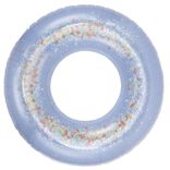 Bou&eacute;e gonflable Funky transparente int&eacute;rieur paillettes et coeurs multicolores &Oslash;95cm
