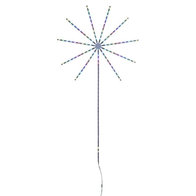 Feu d'artifice led couleurs changeantes H138cm