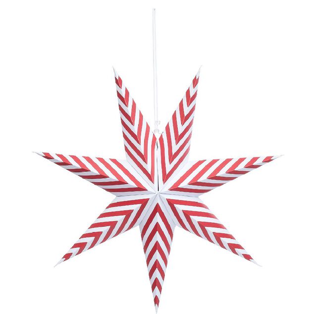 Suspension 3D étoile à suspendre pliable papier 50xH50cm