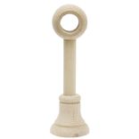 Support de tringle long &agrave; oeil en bois naturel &Oslash;20mm