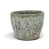 Pot argile &eacute;maillage vert et marron &Oslash;46cm