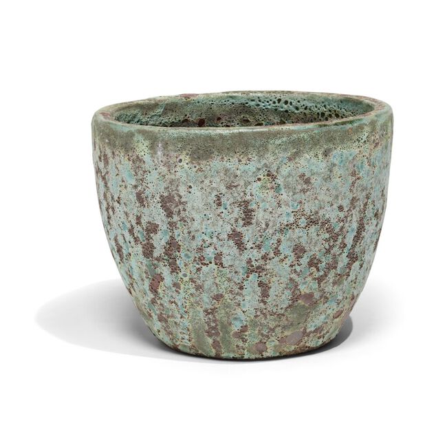 Pot argile &eacute;maillage vert et marron &Oslash;46cm