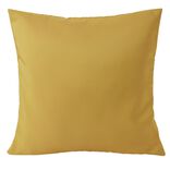 Housse de coussin polyester 40x40cm jaune